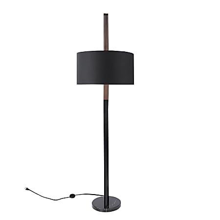 Black mid century modern floor lamp online
