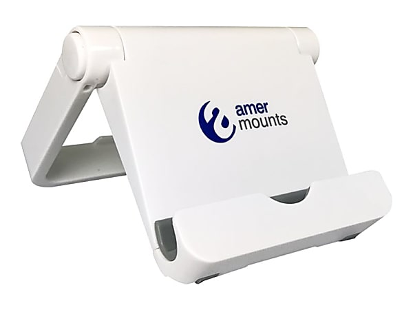 Amer Mounts EZPAD10-02 - Stand - for cellular phone / tablet - plastic - white - screen size: 4"-7.9"