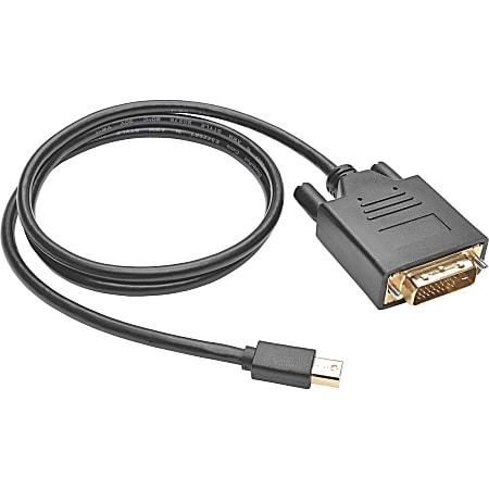 Tripp Lite 3ft Mini DisplayPort to DVI Adapter Active Converter mDP to DVI 1920x 1080 DPort 1.2 M/M - DisplayPort/DVI-D  - P586003DVIV2