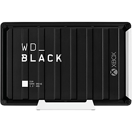 WD Black D10 WDBA5E0120HBK-NESN 12 TB Portable Hard Drive - External - Black - Desktop PC, Gaming Console Device Supported - USB 3.2 - 7200rpm - 3 Year Warranty - Retail
