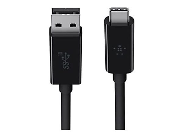Belkin - USB cable - USB Type A (M) to 24 pin USB-C (M) - USB 3.1 - 3.3 ft - black