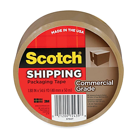 Scotch Heavy-Duty Packaging Tape - 1.88" Width x 54.60 yd Length - Moisture Resistant, Dust/Dirt-free, Dirt Resistant, Split Resistant - 1 / Roll - Tan