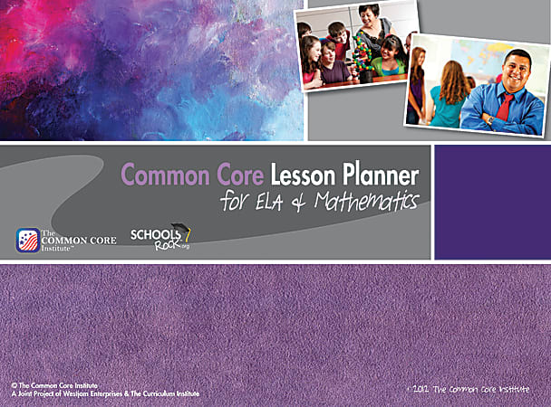 Common Core Lesson Planner For ELA And Mathematics White - Office Depot