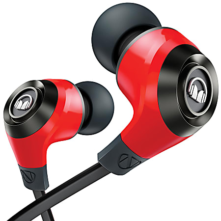 Monster® NCredible NErgy Earbud Headphones, Red
