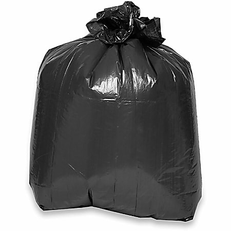 Genuine Joe 2-Ply Puncture-Resistant Liners, 45 Gallons, 40" x 46", 0.7 mil, Brown/Black, Box Of 40
