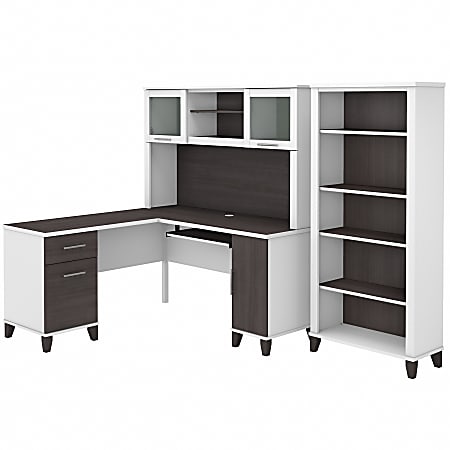 Bush Furniture Somerset Office 72 W Computer Desk With Drawers White  Standard Delivery - Office Depot