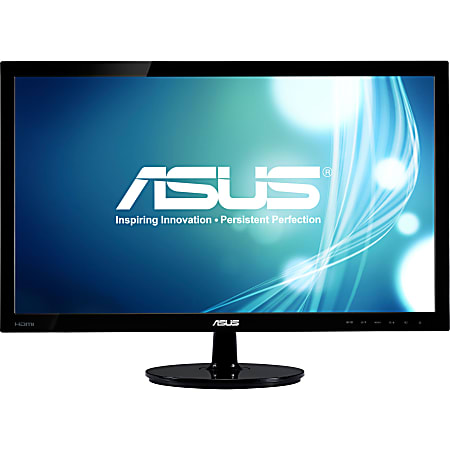 ASUS VS238H-P - LED monitor - 23" - 1920 x 1080 Full HD (1080p) - 250 cd/m² - 2 ms - HDMI, DVI-D, VGA - black