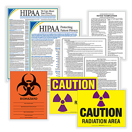 ComplyRight™ EHCAU Healthcare Poster Set, English, California