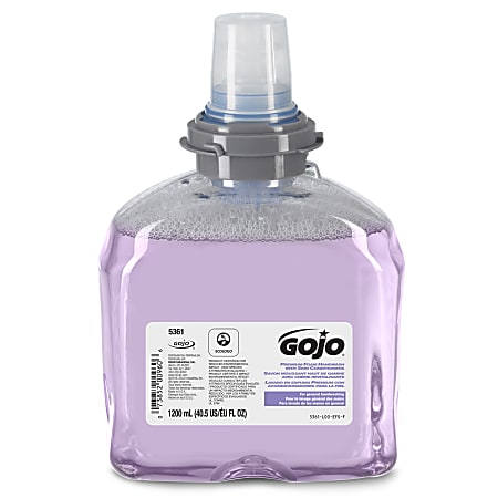 GOJO® TFX Premium Foam Handwash, Cranberry Scent, 1200mL Bottle