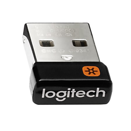 Erobrer blyant mangel Logitech USB Unifying Receiver 58 H x 38 W x 14 D Black 910 005235 - Office  Depot