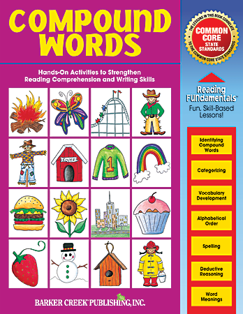 Barker Creek Grammar Activity Book, Compound Words, Grades 1 To College