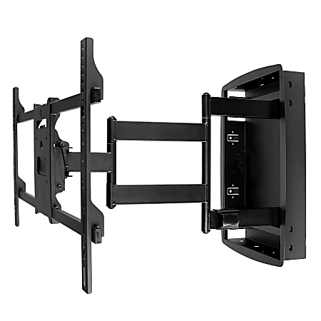 Mount-It! MI-381 Recessed TV Wall Mount, 18"H x 29"W x 5"D, Black