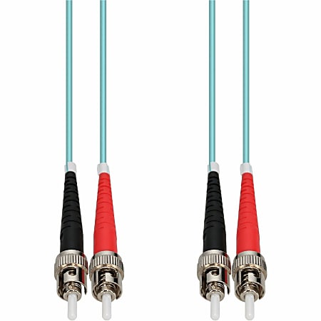 AddOn 20m ST OM4 Aqua Patch Cable - Patch cable - ST/UPC multi-mode (M) to ST/UPC multi-mode (M) - 20 m - ADDSTST20M5OM4