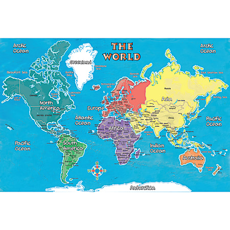 Replogle® Young Explorer World Map, 42" x 30"