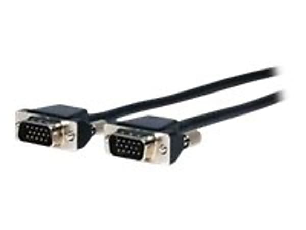 Comprehensive Pro AV/IT Series Micro VGA HD15 plug to plug cable 6ft - 6 ft VGA Video Cable for Video Device - First End: 1 x 15-pin HD-15 Male VGA - Second End: 1 x 15-pin HD-15 Male VGA - 32 AWG - Black