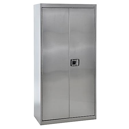 Sandusky® Stainless Steel Storage Cabinet, 72"H x 36"W x 18"D