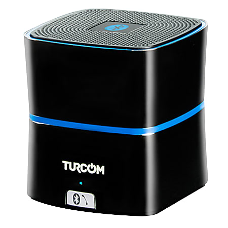 Turcom Portable Wireless Speaker With Enhanced Bass, Black, TS-450