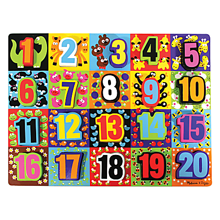 Melissa & Doug Jumbo Numbers Chunky Puzzle, Pre-K - Kindergarten