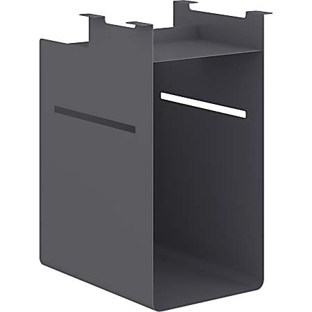 HON® Fuse Undermount Storage Cubby Unit, 20"H x 10"W x 15"D, Charcoal Gray