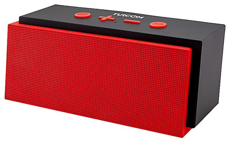 Turcom Bluetooth® Wireless Portable Mobile 2.0 Speaker, Red, TS-453