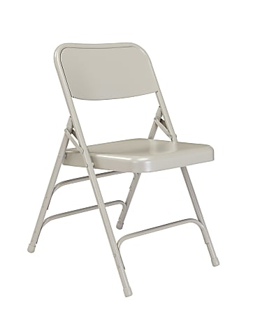 National Public Seating 300 Series Steel Folding Chairs, Gray, Set Of 52 Chairs