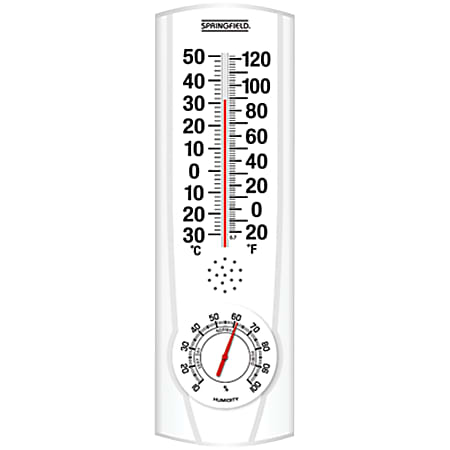 Springfield 9.125 Plainview Indoor and Outdoor Thermometer with