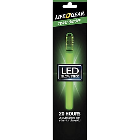 Life+Gear LED Reusable Glow Stick - LR44 - Green