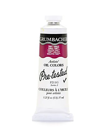 Grumbacher P211 Pre-Tested Artists&#x27; Oil Colors, 1.25 Oz,
