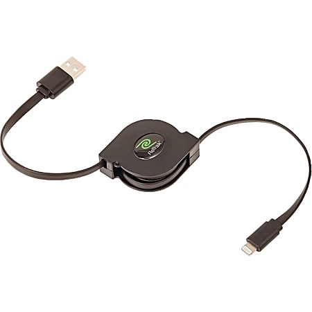 ReTrak Sync/Charge Lightning/USB Data Transfer Cable - 3 ft Lightning/USB Data Transfer Cable - First End: 1 x Lightning - Male - Second End: 1 x USB Type A - Male - Black