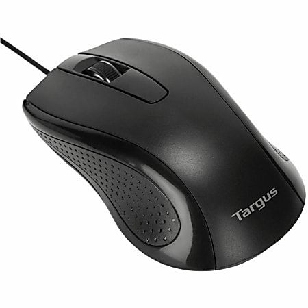 Targus Full-Size Optical Mouse, Matte Black, AMU81USZ