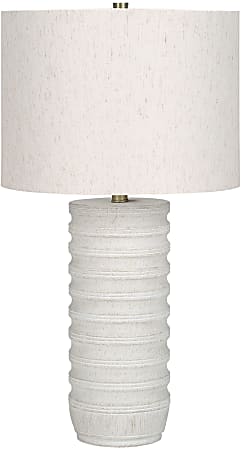 Monarch Specialties Wang Table Lamp, 28”H, Ivory/Cream