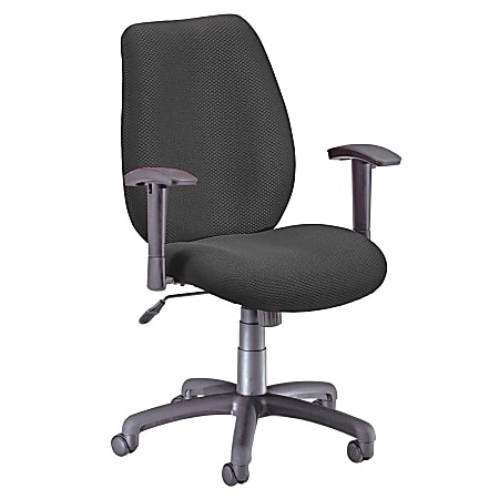 OFM Ergonomic Fabric Chair, Ebony/Black