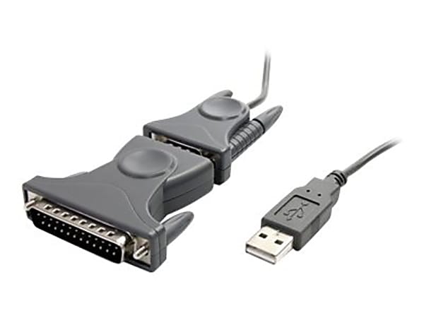 StarTech.com USB to Serial Adapter - 3 ft/1m - with DB9 to DB25 Pin Adapter - Prolific PL-2303 - USB to RS232 Adapter Cable (ICUSB232DB25)