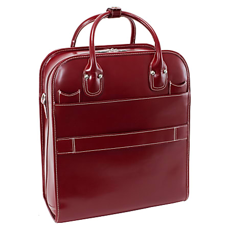 McKleinUSA La Grange Ladies Rolling Briefcase With 15.4 Laptop Pocket Red -  Office Depot