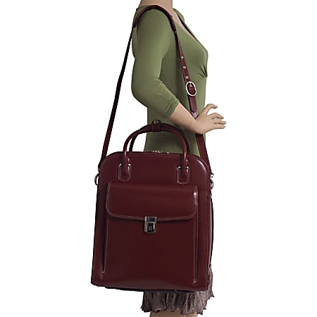 Red rolling briefcase best sale