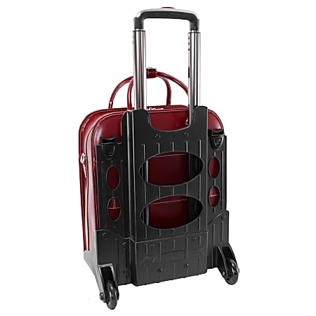 Red rolling briefcase store