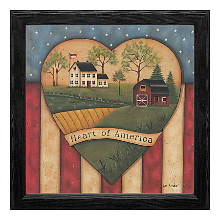 Timeless Frames® Americana Framed Artwork, 12" x 12", Heart Of America