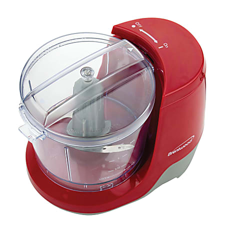 Brentwood 1.5 Cup Mini Food Chopper Red - Office Depot
