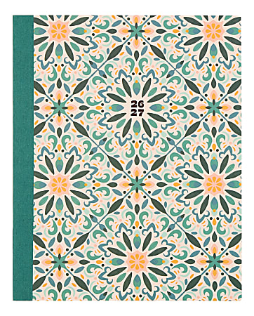 Organized by Happy Planner 12-Month Monthly/Weekly Classic Book Bound Soft Planner, 7-3/4" x 9-3/4", Coastal Cottage, July 2026-June 2027, Total Qty 1