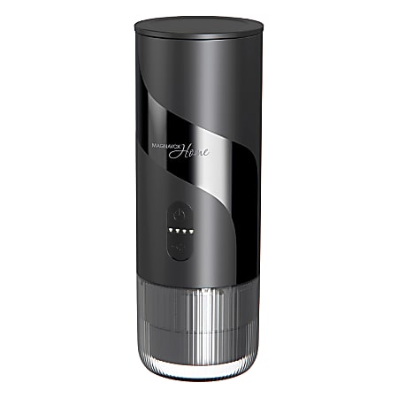 Magnavox&reg; Home 2-in-1 Portable Espresso &amp; Ground Coffee Maker, USB Rechargeable, Black, MHC1201-BLACK