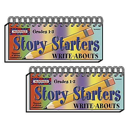 McDonald Publishing Write-Abouts Story Starters, Grades 1-3, Pack Of 2 Starters