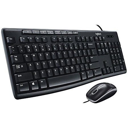 Logitech&reg; Media Combo Keyboard and Mouse, MK200