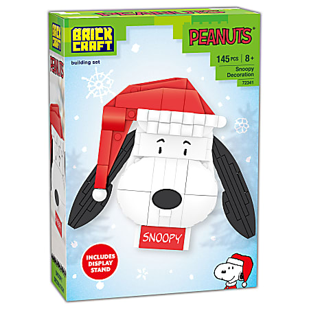 Brickcraft Peanuts Snoopy Decoration Building Set, Multicolor, Set Of 145 Pieces