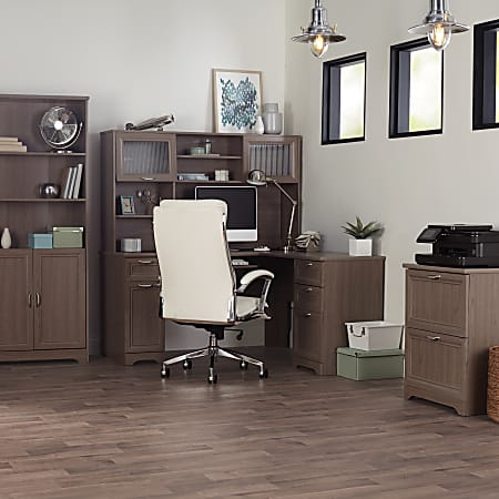 Realspace Magellan 24 W Lateral 2 Drawer File Cabinet Gray