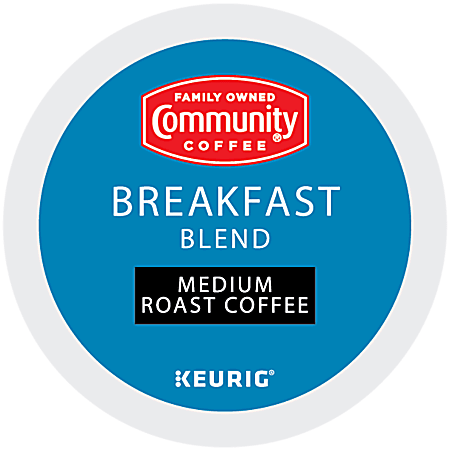 Community Coffee Keurig Single Serve K Cup Pods Breakfast Blend Medium Roast Box Of 96 Pods ODP Business Solutions