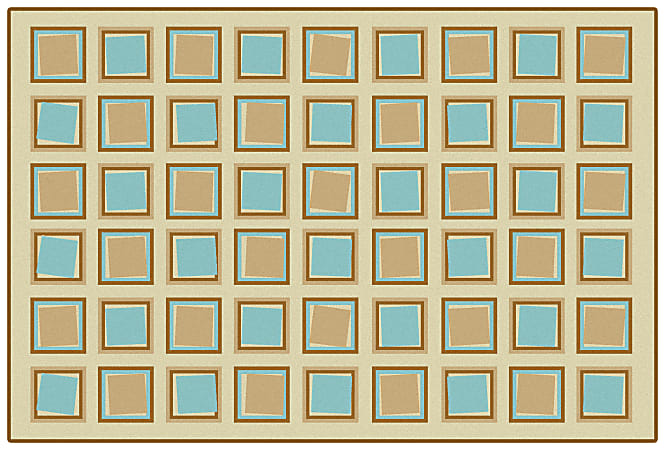 Carpets for Kids® KID$Value PLUS™ Squared Decorative Rug, 6' x 9', Tan