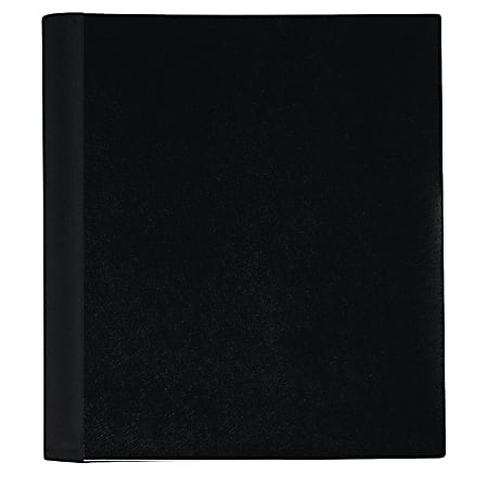 Office Depot® Brand Spiral Stellar Poly Notebook, 9" x 11", 1 Subject, College Ruled, 100 Sheets, Black