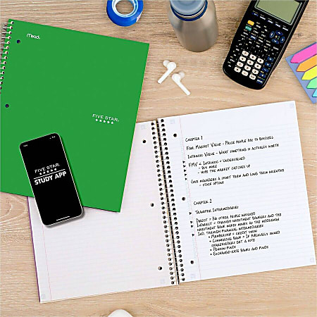 Mead Five Star Spiral Notebooks 1 Subject College Ruled 100 Sheets