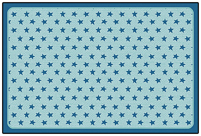 Carpets for Kids® KID$Value PLUS™ Super Stars Decorative Rug, 6' x 9', Dark Blue