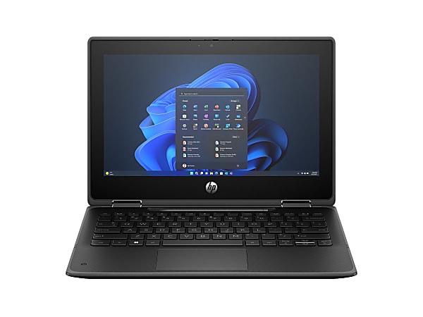 HP Fortis Flip G1i 11.6" Touchscreen Convertible 2 in 1 Notebook, HD, 60 Hz, Intel N-Series N250, 8 GB, 128 GB SSD, Intel UHD Graphics
